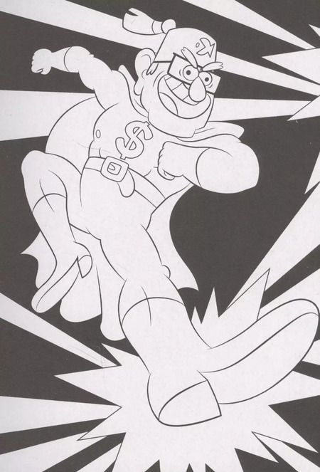 Фотография книги "Гравити Фолз. Книжка открыток для раскрашивания (+ наклейки)"