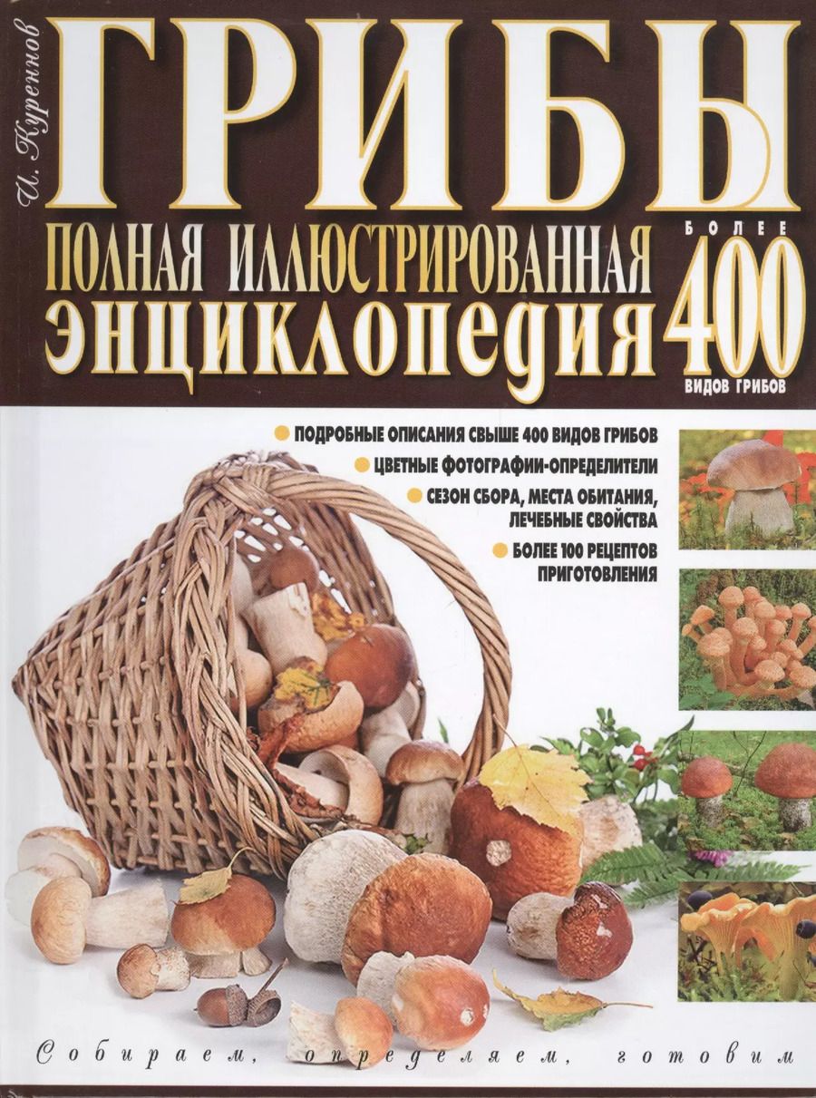 Обложка книги "Грибы Полная илл. энциклопедия Более 400 видов грибов... (Куреннов)"