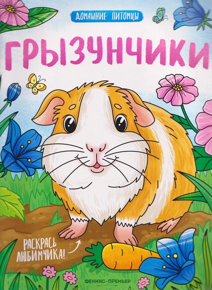 Обложка книги "Грызунчики: книжка-раскраска"