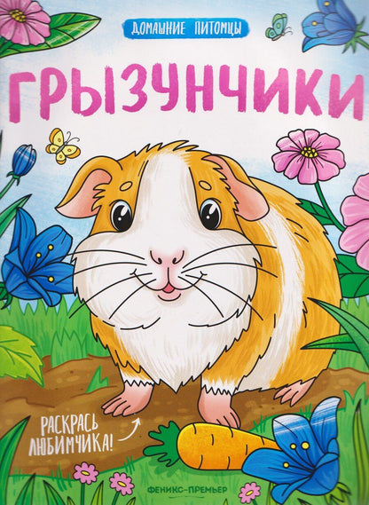 Обложка книги "Грызунчики: книжка-раскраска"