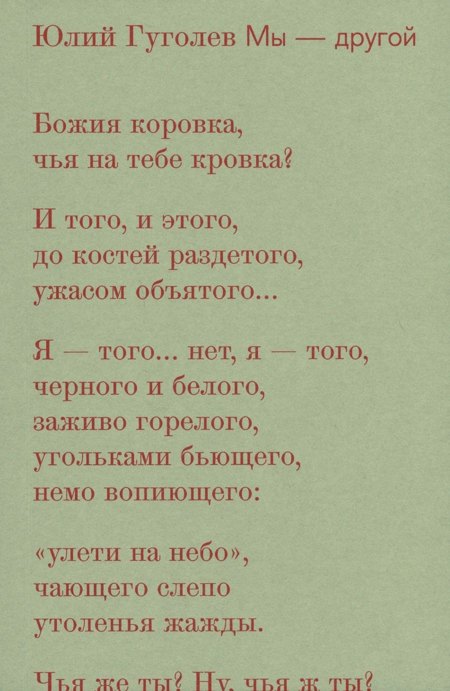 Обложка книги "Гуголев: Мы-другой"