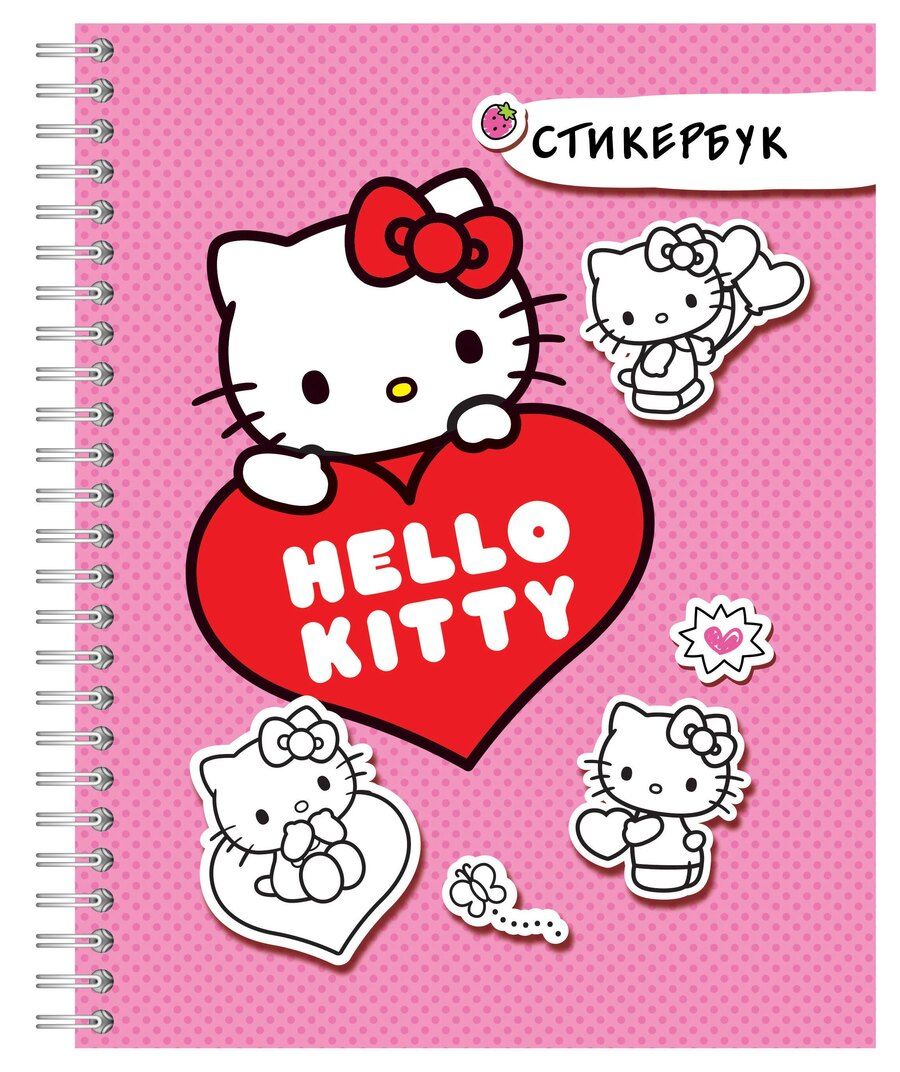 Обложка книги "Hello Kitty: стикербук"