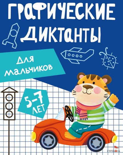 Обложка книги "И. Васильева: Графические диктанты. Для мальчиков"