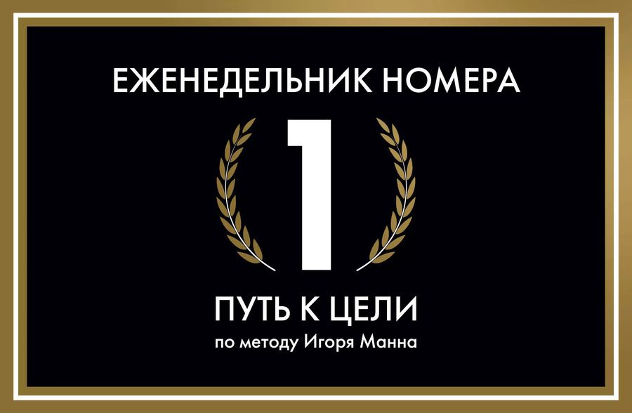 Обложка книги "Игорь Манн: Еженедельник Номера 1. Путь к цели (переупаковка)"