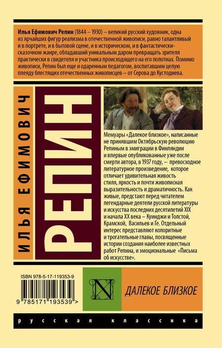 Фотография книги "Илья Репин: Далекое близкое"