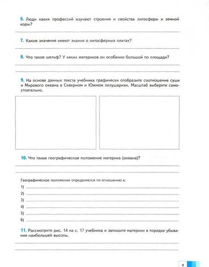 Фотография книги "Ираида Душина: География. 7 класс. Рабочая тетрадь №1 к учебнику И. В. Душиной, Т. Л. Смоктунович. ФГОС"