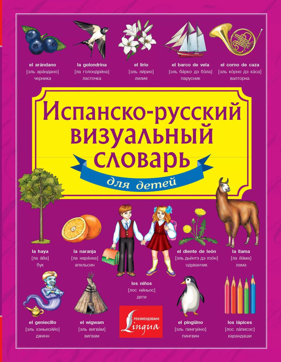 Обложка книги "Испанско-русский визуальный словарь для детей"