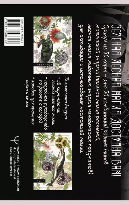 Фотография книги "Изабель Моррис: Зеленая лесная Магия. Witch Oracle Cards"