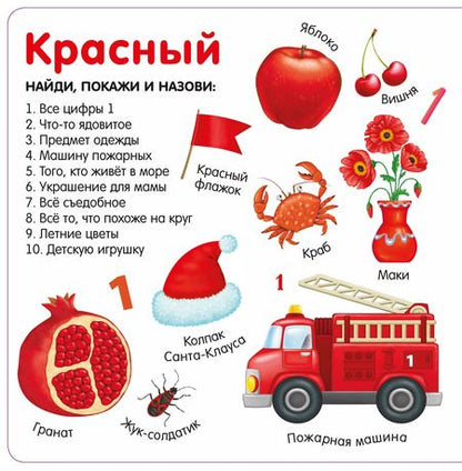 Фотография книги "Изучаем цвета, слова, цифры"