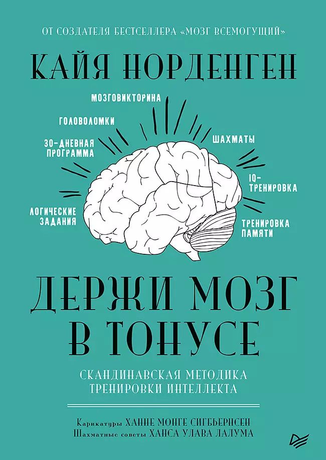 Обложка книги "Кайя Норденген: Держи мозг в тонусе. Скандинавская методика тренировки интеллекта"