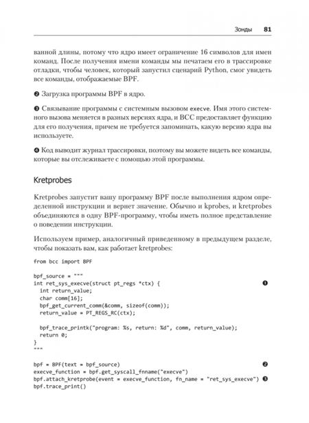 Фотография книги "Калавера, Фонтана: BPF для мониторинга Linux"