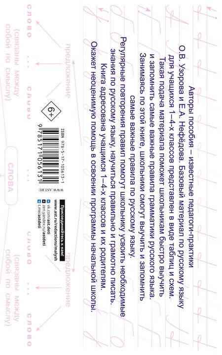 Фотография книги "Кантор, Нефедова, Узорова: Таблицы по русскому языку. Все виды разбора"