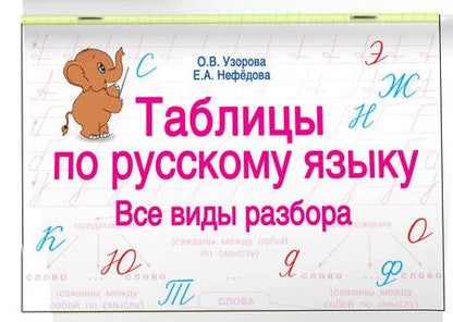 Фотография книги "Кантор, Нефедова, Узорова: Таблицы по русскому языку. Все виды разбора"