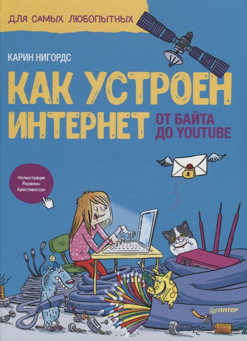 Обложка книги "Карин Нигордс: Как устроен Интернет. От байта до YouTube"
