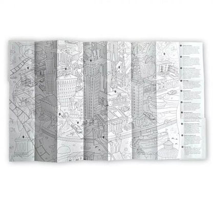 Фотография книги "Карта-раскраска Нью-Йорк"
