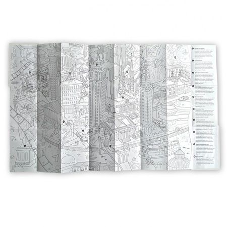 Фотография книги "Карта-раскраска Нью-Йорк"