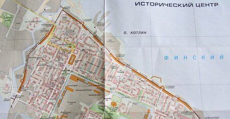 Фотография книги "Карта - путеводитель, Кронштадт 1:8500 1:50000"