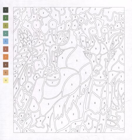 Фотография книги "Картины по номерам. Раскраска «Животные». 15 картин"