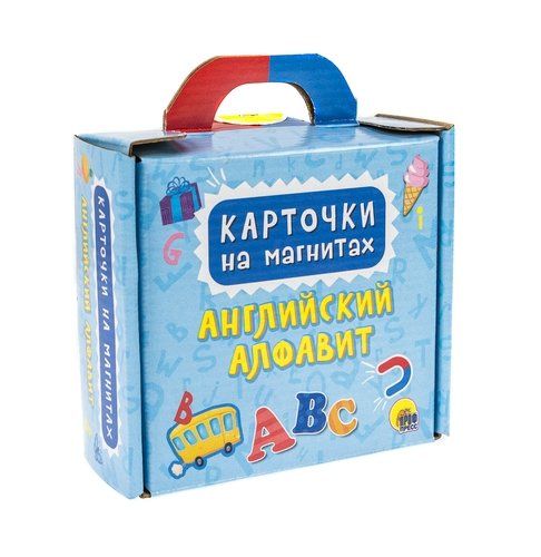 Обложка книги "Карточки на магнитах. Английский алфавит"