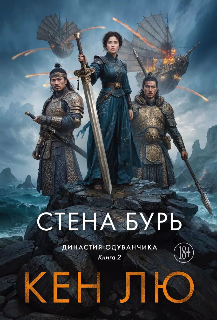Обложка книги "Кен Лю: Династия Одуванчика. Книга 2. Стена Бурь"