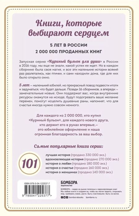 Фотография книги "Х. Крупп: Куриный бульон для души: 101 лучшая история"