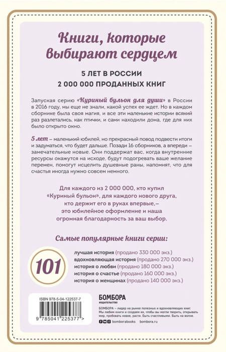 Фотография книги "Х. Крупп: Куриный бульон для души: 101 лучшая история"