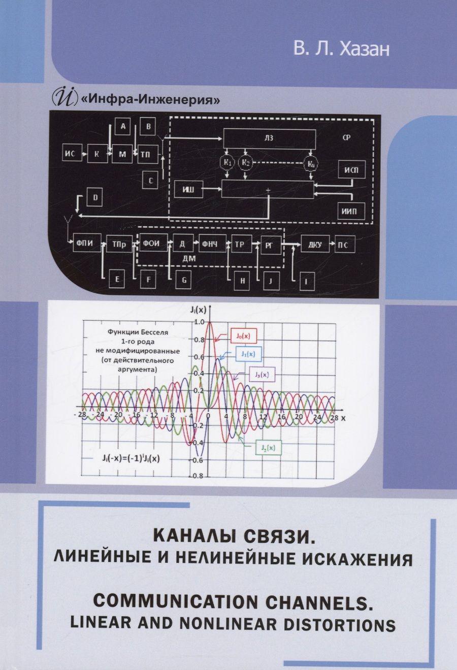 Обложка книги "Хазан: Каналы связи. Линейные и нелинейные искажения. Монография"