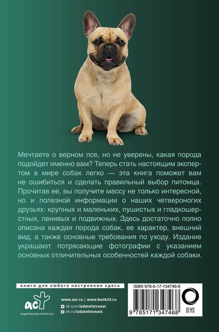 Фотография книги "Хомич, Барановская, Вайткене: Собаки. Популярный иллюстрированный гид"