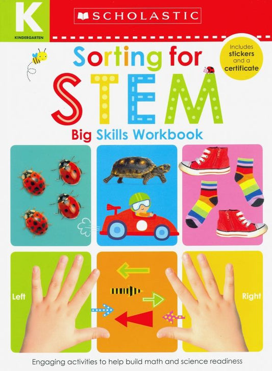 Обложка книги "Kindergarten Big Skills Workbook. Sorting for STEM"