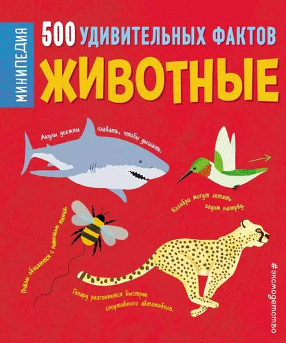 Обложка книги "Клэр Хибберт: Животные. 500 удивительных фактов"