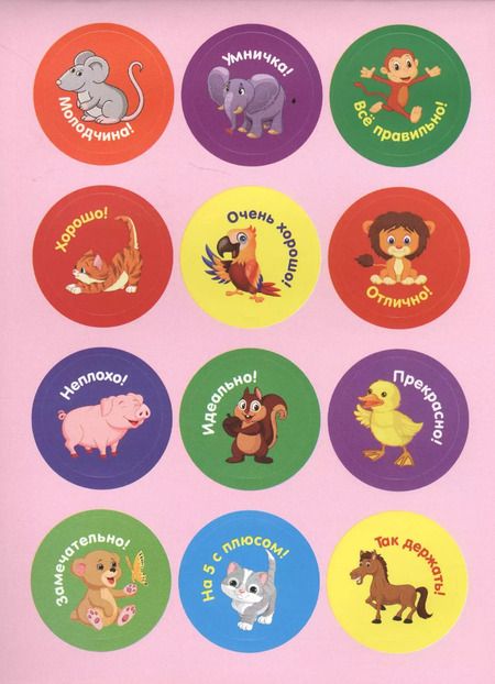 Фотография книги "КН Енот Поощрительные наклейки (96 накл.) (м)"