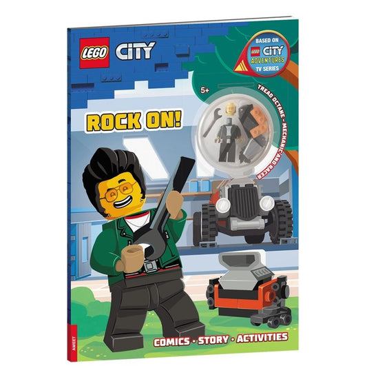 Обложка книги "Книга с игрушкой LEGO City "Вперед!" (+элементы конструктора LEGO)"