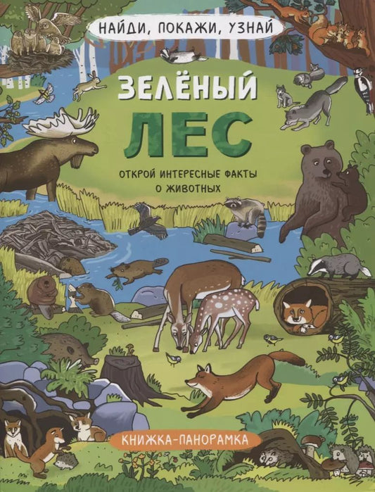 Обложка книги "Книжка-панорамка "Зеленый лес""