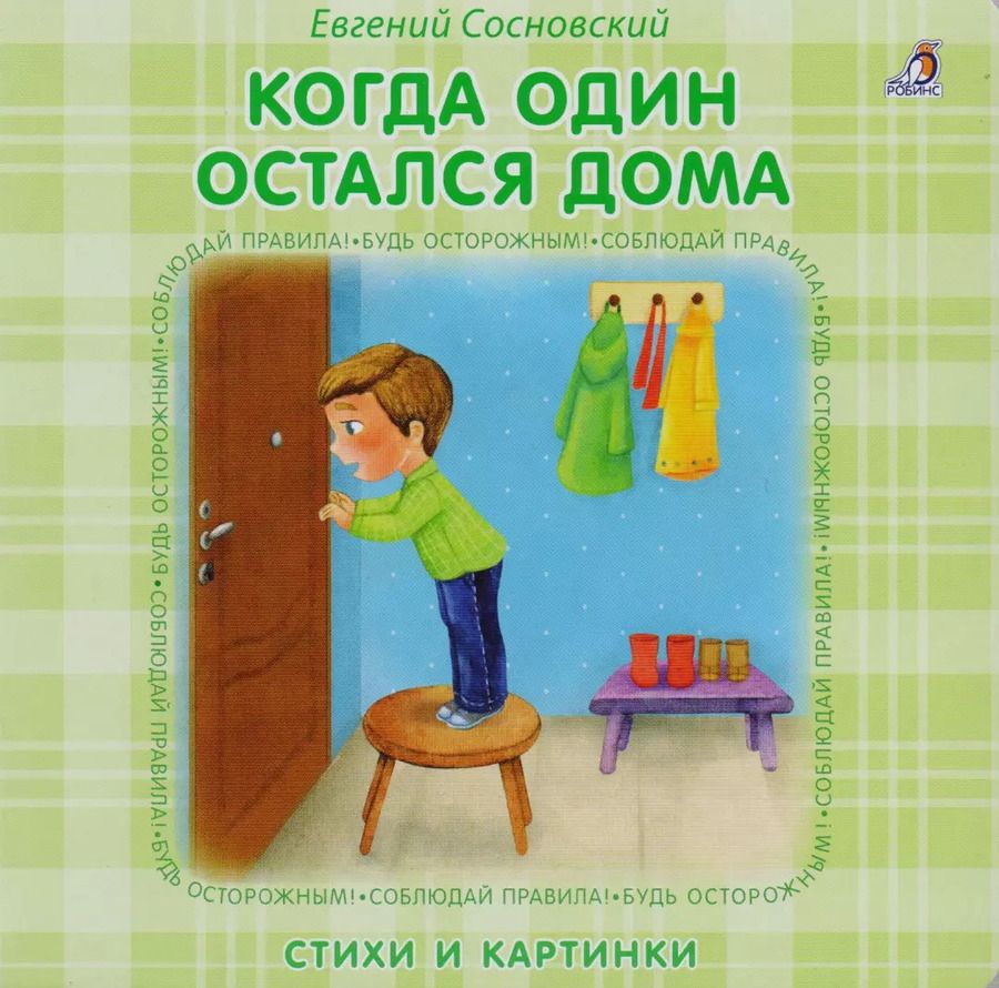 Обложка книги "Книжки - картонки. Когда один остался дома"