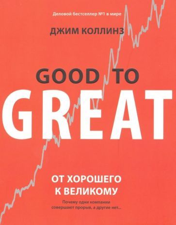 Обложка книги "Коллинз: От хорошего к великому. Почему одни компании совершают прорыв, а другие нет..."