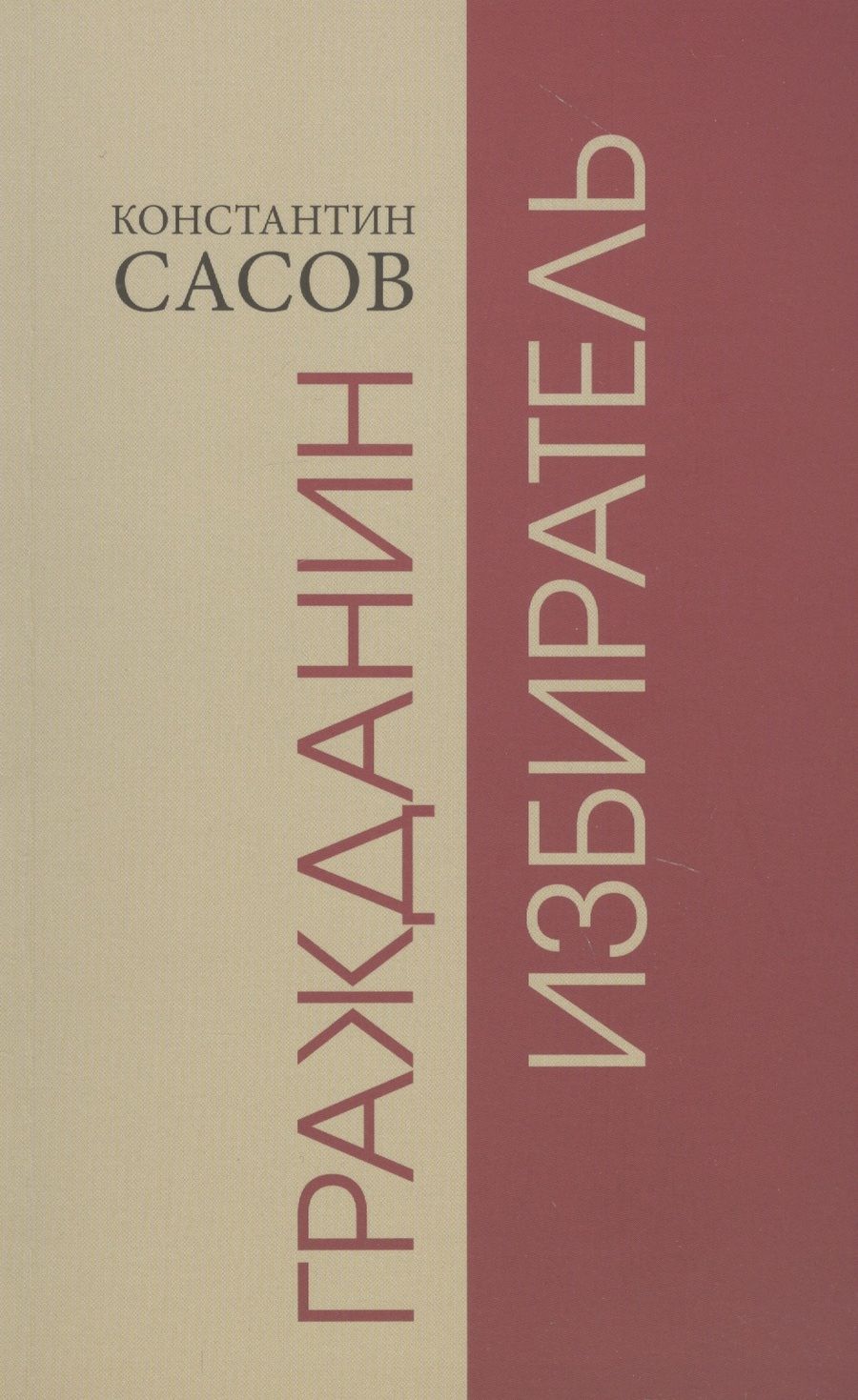 Обложка книги "Константин Сасов: Гражданин избиратель"