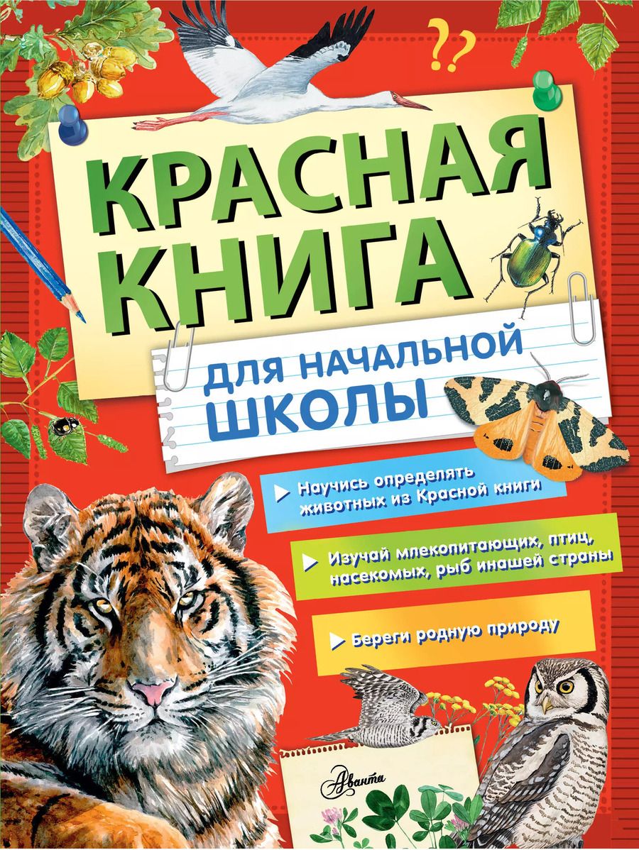 Обложка книги "Красная книга России для начальной школы"