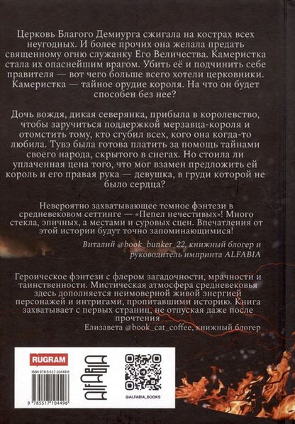 Фотография книги "Кристина Ванг: Пепел нечестивых. Замок Камеристки. Книга первая"