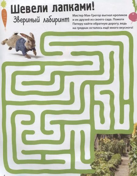 Фотография книги "Кролик Питер. Игры, лабиринты, наклейки"