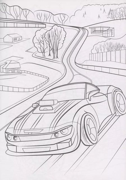 Фотография книги "Крутые раскраски. Гонки"