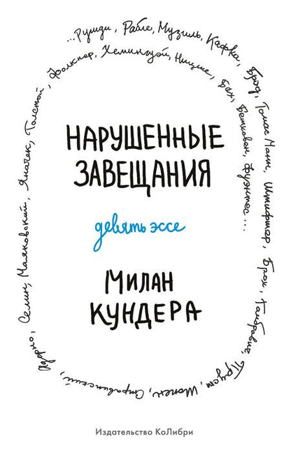 Фотография книги "Кундера: Нарушенные завещания. Девять эссе"