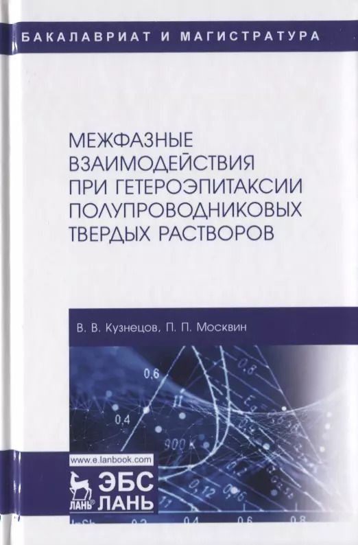 Обложка книги "Кузнецов, Москвин: Межфазные взаимодействия при гетероэпитаксии полупроводниковых твердых растворов"