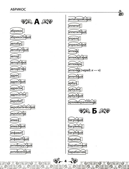 Фотография книги "Лариса Дьячкова: Русский язык. 1-4 классы. Словарик. Разбор слова по составу. ФГОС"