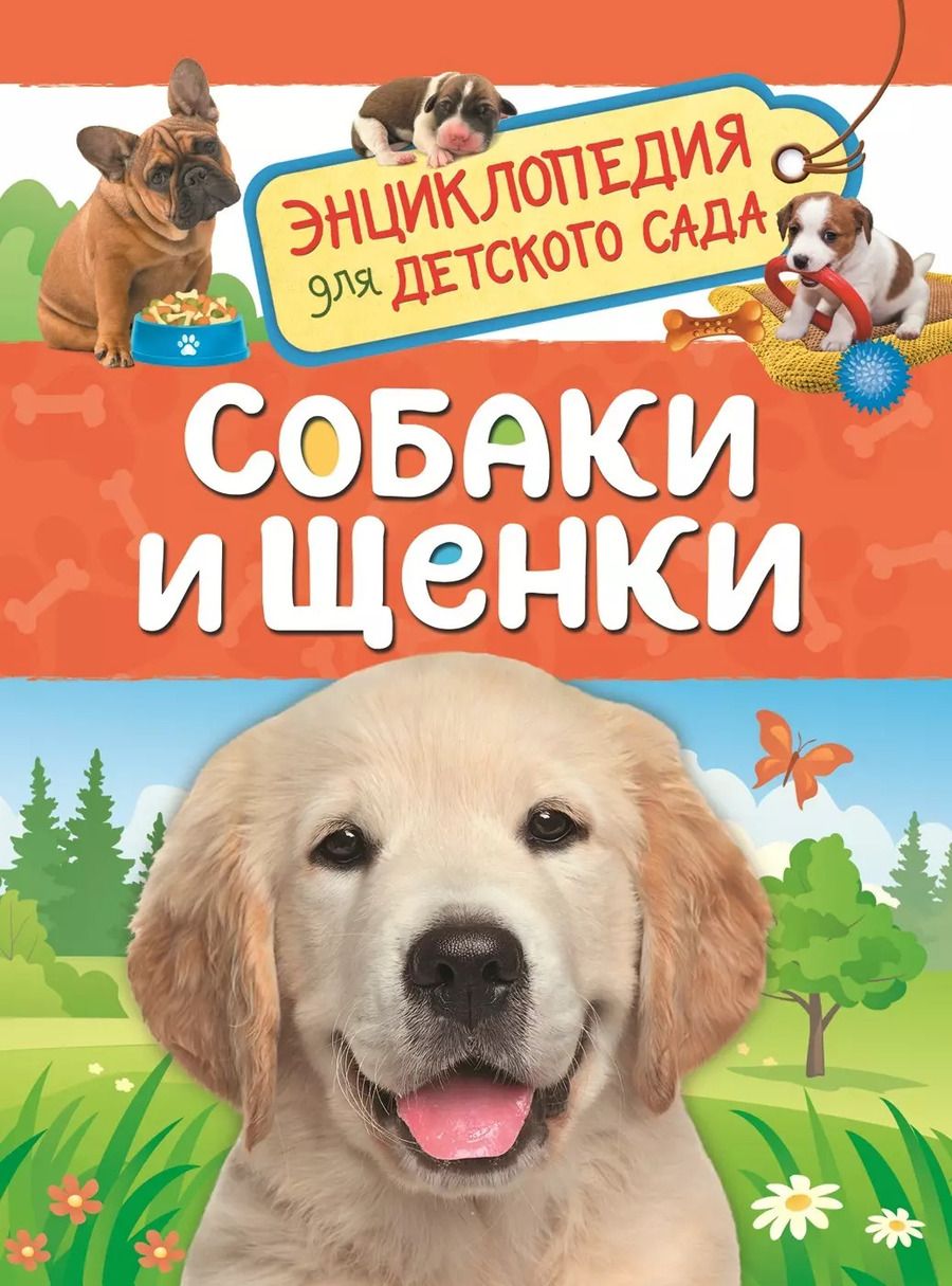 Обложка книги "Лариса Клюшник: Собаки и щенки. Энциклопедия для детского сада"