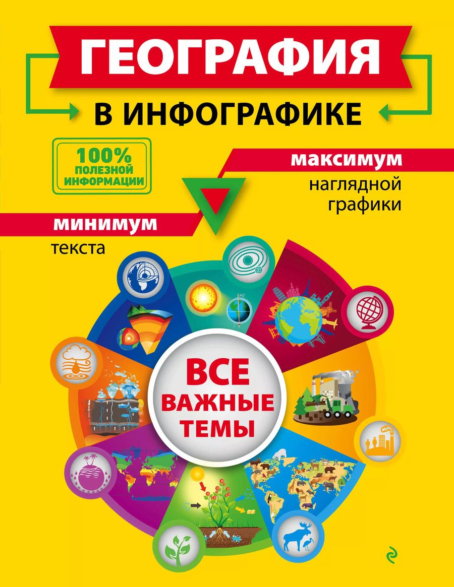 Обложка книги "Лариса Смирнова: География в инфографике"