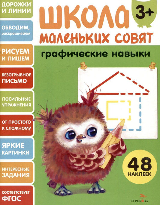 Обложка книги "Лариса Викторовна: Графические навыки. 48 наклеек"