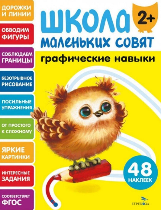 Обложка книги "Лариса Викторовна: Графические навыки. 48 наклеек"