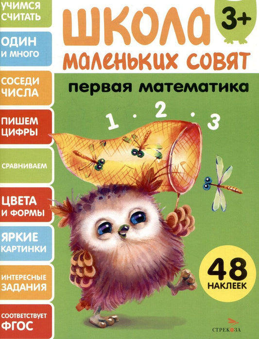Обложка книги "Лариса Викторовна: Первая математика. 48 наклеек"