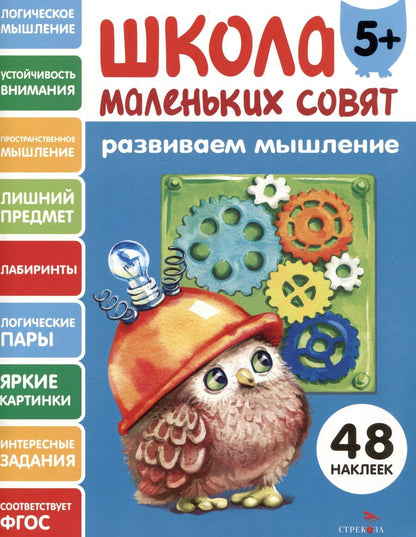 Обложка книги "Лариса Викторовна: Развиваем мышление. 48 наклеек"