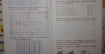 Фотография книги "Лариса Знаменская: Тренажер. Учим таблицу умножения.  Рабочая тетрадь для начальной школы"